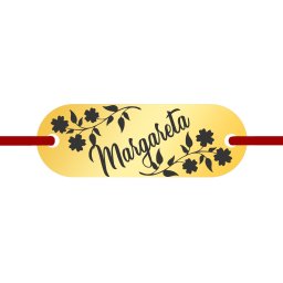 Martisor Bratara Inox Placuta Aurie Nume Margareta