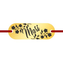 Martisor Bratara Inox Placuta Aurie Nume Mari