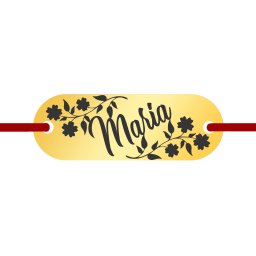 Martisor Bratara Inox Placuta Aurie Nume Maria