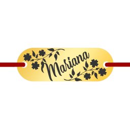 Martisor Bratara Inox Placuta Aurie Nume Mariana