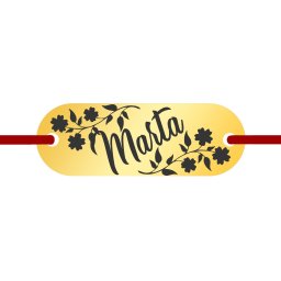 Martisor Bratara Inox Placuta Aurie Nume Marta