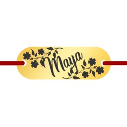 Martisor Bratara Inox Placuta Aurie Nume Maya