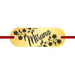 Martisor Bratara Inox Placuta Aurie Nume Miruna