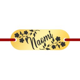 Martisor Bratara Inox Placuta Aurie Nume Naomi