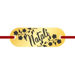 Martisor Bratara Inox Placuta Aurie Nume Natali