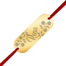 Martisor Bratara Inox Placuta Aurie Nume Rena