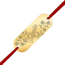 Martisor Bratara Inox Placuta Aurie Nume Stefania