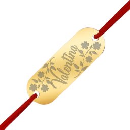 Martisor Bratara Inox Placuta Aurie Nume Valentina
