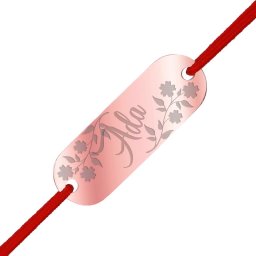 Martisor Bratara Inox Placuta Rose Gold Nume Ada