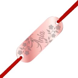 Martisor Bratara Inox Placuta Rose Gold Nume Ania