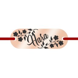 Martisor Bratara Inox Placuta Rose Gold Nume Hara