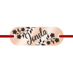 Martisor Bratara Inox Placuta Rose Gold Nume Ionela