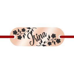 Martisor Bratara Inox Placuta Rose Gold Nume Irina