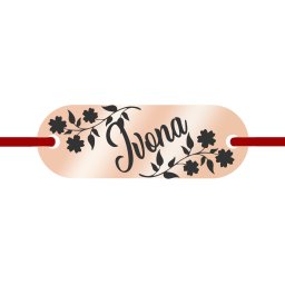 Martisor Bratara Inox Placuta Rose Gold Nume Ivona
