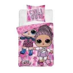 Lenjerie de pat LOL SURPRISE 140x200,fata de perna 80X70 8775 100% bumbac
