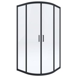 Funkia Black cabina semirotunda cu 2 usi culisante @deante
