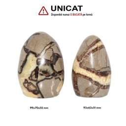 Obelisc Septaria - Piatra Dragonului Mineral Natural - 93-99 x 63-70 x 51-55 mm - ( XXL) - 1 Buc