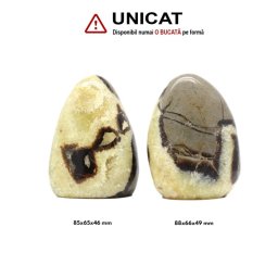 Obelisc Septaria Druzy - Piatra Dragonului Mineral Natural - 85-88 x 65-66 x 46-49 mm - ( XXL) - 1 Buc