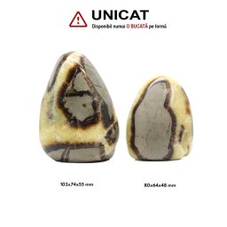 Obelisc Septaria Druzy - Piatra Dragonului Mineral Natural - 80-103 x 64-74 x 48-55 mm - ( XXL) - 1 Buc