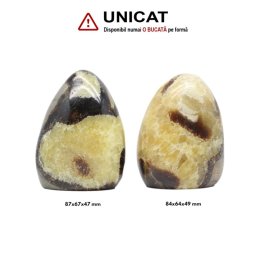 Obelisc Septaria - Piatra Dragonului Mineral Natural - 84-87 x 64-67 x 47-49 mm - ( XXL) - 1 Buc