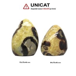 Obelisc Septaria Druzy - Piatra Dragonului Mineral Natural - 84-93 x 70 x 46-47 mm - ( XXL) - 1 Buc