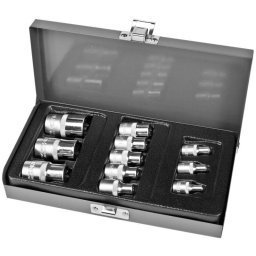 TRUSA TUBULARE TORX E4-E20 CU ADAPTOARE - 11Piese