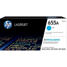 Toner Original HP Cyan, nr.655A, pentru Laserjet Enterprise M652/M653/M681/M682, 10.5K, "CF451A