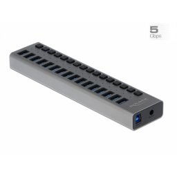 HUB cu 16 porturi USB 3.0 + Switch On/Off, Delock 63739