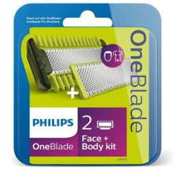 Rezerva OneBlade QP620/50, kit 1 lama fata, 1 lama corp, 1 pieptene, compatibil gama OneBlade