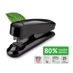 Capsator Novus B4 FC re+new, 50 coli, negru, 80% pp reciclat