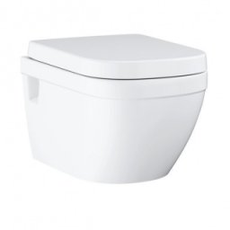 Set vas WC suspendat Grohe Euro Ceramic Rimless 54 cm alb