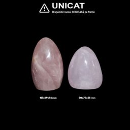 Obelisc Cuart Roz Mineral Natural - 90-113 x 69-73 x 54-58 mm - ( XXL) - 1 Buc