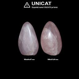 Obelisc Cuart Roz Mineral Natural - 105-108 x 64-67 x 47-54 mm - ( XXL) - 1 Buc