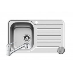 Set chiuveta inox SPACE MINI ST LN & baterie FIDO crom Pyramis 108782901FC
