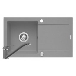Set chiuveta granit LOTUS & baterie Asalia - Grey