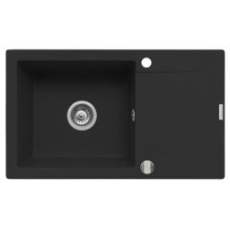 Chiuveta bucatarie KORFU 78x46 1B 1D Carbon