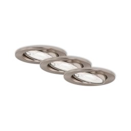 SET 3x corp de iluminat LED pentru baie dimabil 1xGU10/5W/230V IP23 Briloner 7182-032