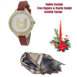 Ceas Ungaro Confetti Red Esarfa Casmir Scottish Tartan