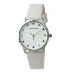 Ceas Cacharel Multicolor Crystals White