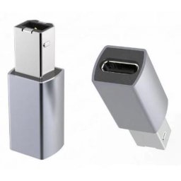 Adaptor USB 2.0 type C la USB-B M-T aluminiu, kur31-23