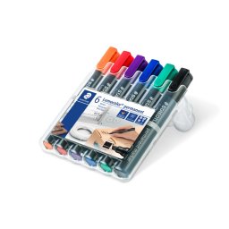 Set 6 marker permanent vf. tesit Staedtler Lumocolor