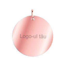 Martisor Personalizat Pandantiv Inox Banut Rose Gold Logo