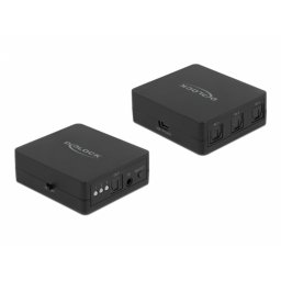 Switch S/PDIF Toslink 3 porturi cu telecomanda si alimentare USB, Delock 63395