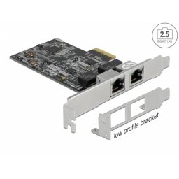 PCI Express cu 2 x RJ45 2.5 Gigabit LAN RTL8125, Delock 89530