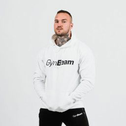 GymBeam Hanorac PRO Hoodie White M