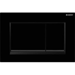 Clapeta Geberit Sigma 30 negru lucios-negru mat