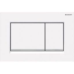 Clapeta Geberit Sigma 30 Easy to Clean alb mat/crom