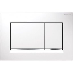 Clapeta Geberit Sigma 30 alb/crom/alb