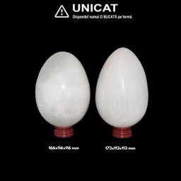 Ou Selenit alb Mineral Natural - 166-173 x 116-113 mm - Unicat