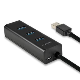 4x USB3.0 Charging Hub 1.2m Cable, MicroUSB Charging